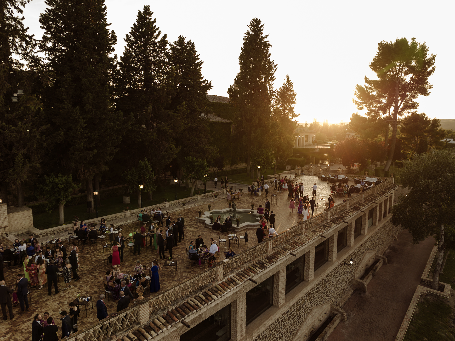 Fotos de boda en el Cigarral del Ángel. Jardines y entorno del cigarral.